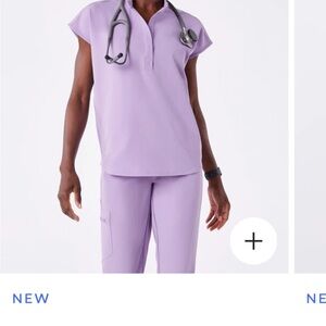 Figs scrubs set in lavender dew